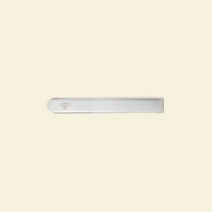 Tie Bar Silver Monogram Bee